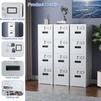 SUXXAN 4 Drawer File Cabinet, Metal Vertical File Storage Cabinet - Image 3
