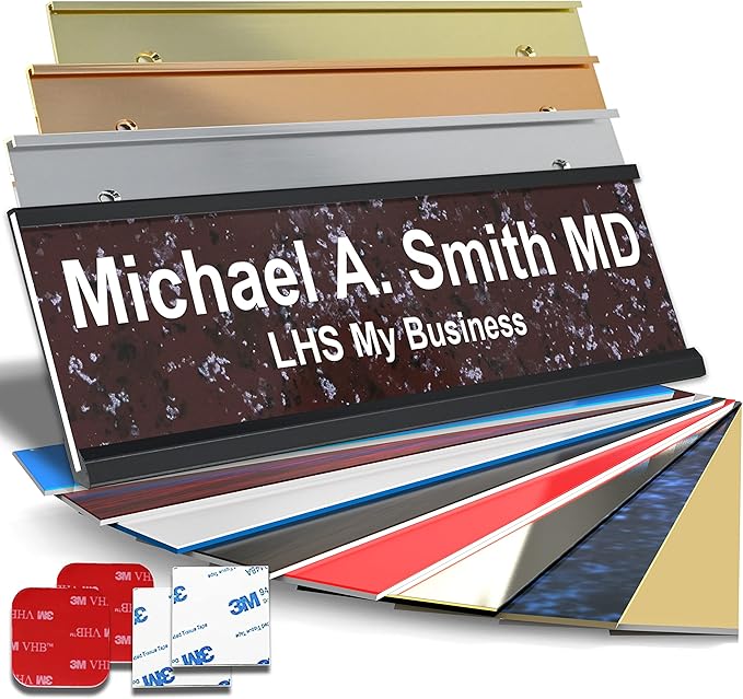 Custom Name Plate with Choice of Mounting by LHS+My+Business