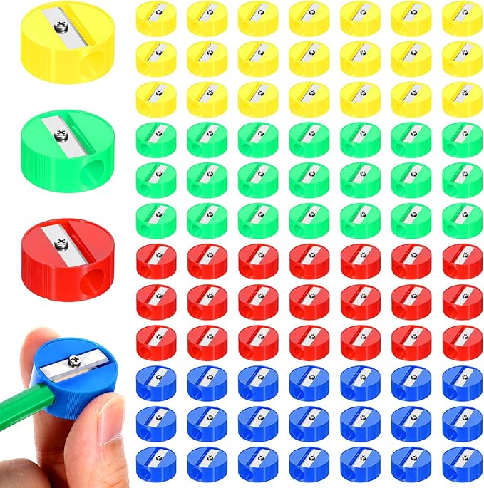 Kifmurase 800Pcs Mini Bulk Handheld Pencil Sharpeners, Portable Manual Pencil by Unknown