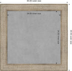 Amanti Art Silver Framed Magnetic Board 30x30 Medium Vision Board - Image 3