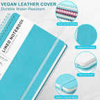 Light Blue Lined Spiral Journal Notebook - Image 4