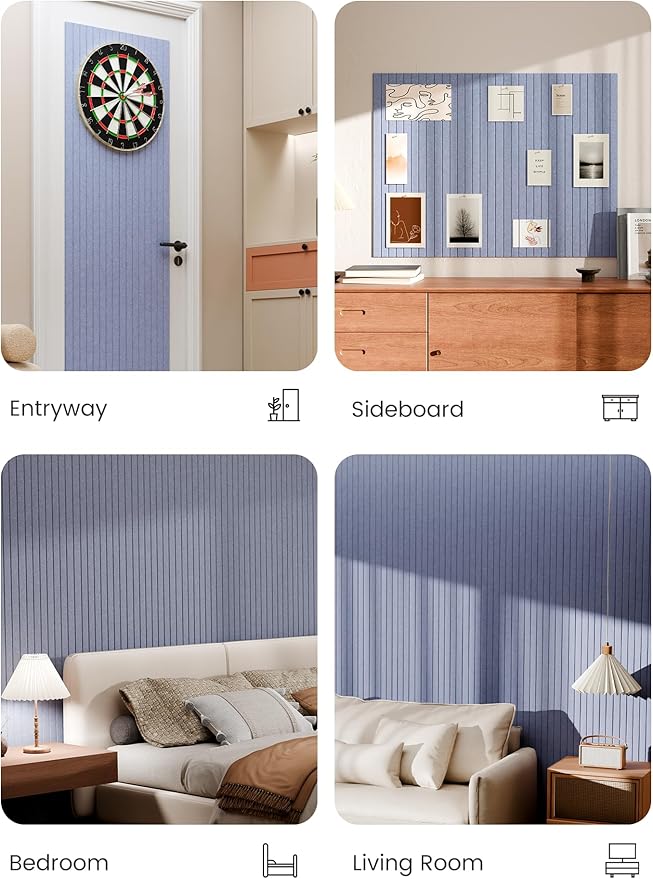 Bumusty Large Cork Board Alternative-47 x35 Felt Bulletin Board Tiles, - Image 5