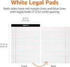 Amazon Basics Wide Ruled Lined Writing Note Pads, 8.5 inch x 11.75 inch - Image 5