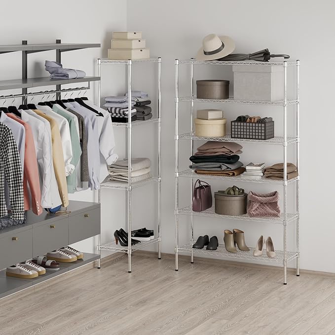 Regal Altair 14" Deep x 42" Wide x 74" Height Wire Shelving Kit | 6-Tier | NSF - Image 7