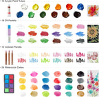 colour block 73-piece art set – premium art, package contents