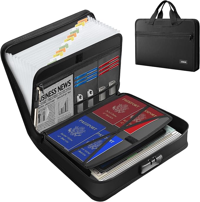 JUNDUN Accordion File Organizer by JUNDUN