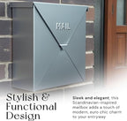 NACH Mailboxes for Outside Wall Mount, Waterproof Mailboxes for Outside - Image 3