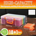Photo Storage Box 5 x 7 Inches, 18 Inner Photo Cases - Image 2