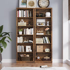 BORNOON 75" Tall Bookshelf, 6-Tier Floor Standing Bookcase - Image 4