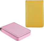 Outus 2 Pieces Business Card Holder, PU Leather Business Card Case Pocket Wallet - Image 4