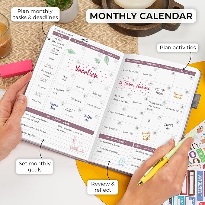 Clever Fox Planner 2nd Edition – Colorful Weekly & Monthly Goal Planner - Image 4