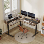 FLEXISPOT 63" L Shaped Standing Desk Electric Corner Table - Image 2