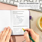 Clever Fox Password Book with alphabetical tabs. Internet Address Organizer - Image 5