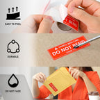 L LIKED 1x3 Inches 1000 Handle with Care - Do Not Bend Stickers | Thank You Shipping Warning Labels for Shipping, Packing & Moving, Permanent Adhesive