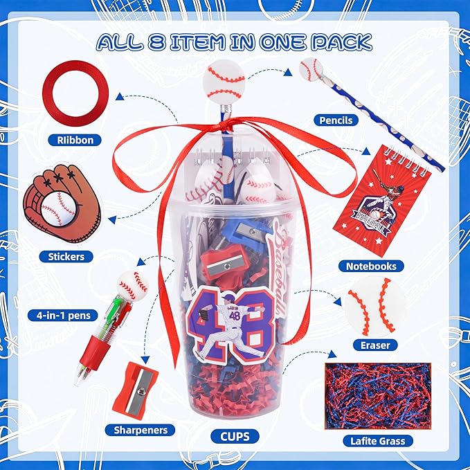LiYiQ 247 Pcs Baseball Party Supplies Return Gifts - Image 3
