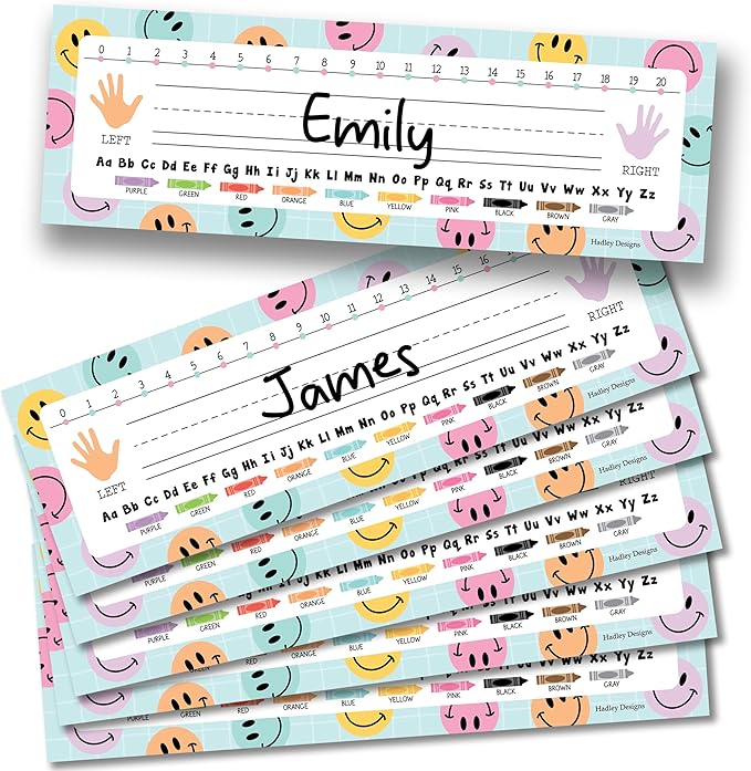 Desk Name Tags for Classroom – 36 Student Name Plates for Classroom Kindergarten by HadleyDesigns