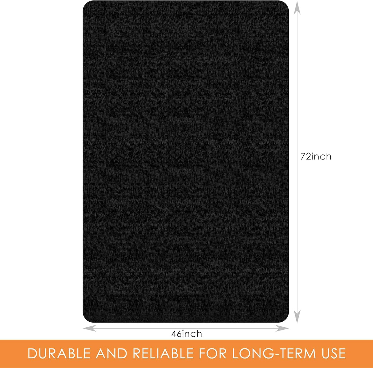 Kuyal Chair mat for Hardwood Floor 46 x 72 inches Rectangle Floor Mats Wood/T...