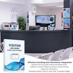 3 Pack Visitor Badges with Carbon Copy Visitor Stickers Letter Size Visitor Log - Image 4