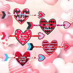 Hdagbnn 72PCS Valentine's Day Pencils, Wooden Heart Pencil - Image 3