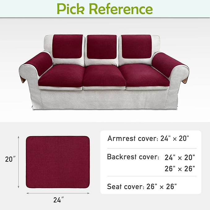 Couch Arm Covers, Sofa Arm Covers, Waterproof Armrest Covers - Image 6