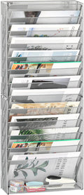 EasyPAG Wall File Holder 14 Tier Mesh Hanging Folder Organizer by EasyPAG
