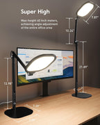 litones tall led desk lamps home office, edge-lit, package contents