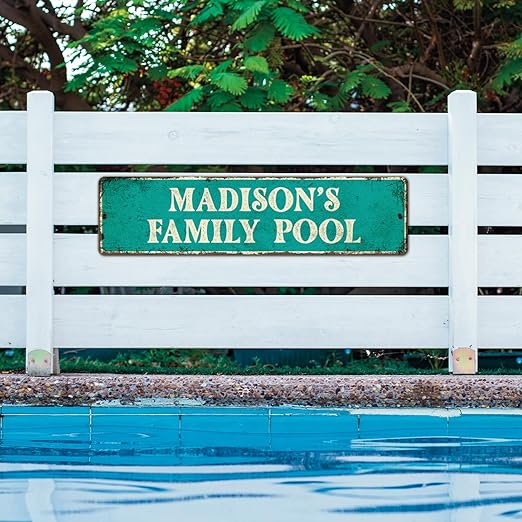 Custom Rustic Sign, Personalized Decor Street Signs Gift, 32x8 Inches, Fade - Image 3