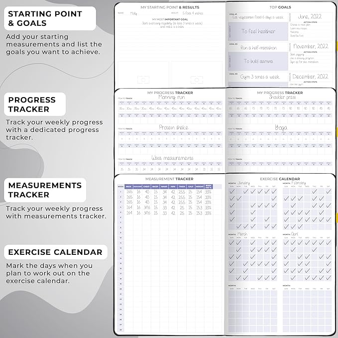 Clever Fox Fitness & Food Journal PRO – Daily Workout & Meal Planner - Image 5