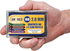 June Gold 108 Pieces, 2.0 mm HB #2 Lead Refills, 90 mm Length, Extra Bold - Image 3