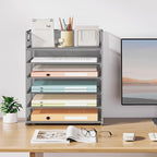 Subekyu 6-Tier Desk Paper Organizer, Desktop File Letter Tray - Image 6