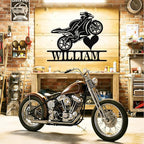 Custom Motorcycle Metal Signs Personalized Dirt Biker Name Sign Custom Garage - Image 8