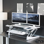VIVO 36 inch Height Adjustable Stand Up Desk Converter, V Series, Quick Sit to - Image 2