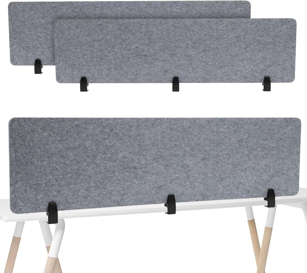 2pcs Privacy Panel, Standing Desk Divider 60"x16" Desktop Office Furniture