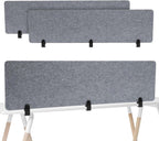 2pcs Privacy Panel, Standing Desk Divider 60"x16" Desktop Office Furniture