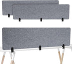 2pcs Privacy Panel, Standing Desk Divider 60"x16" Desktop Office Furniture by Unknown
