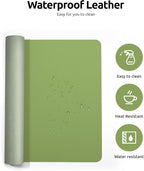 YSAGi Leather Desk Protector, Office Mat, Large Mouse Mat, Non-Slip PU Leather - Image 4