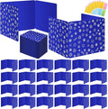 Blue 24-Pack Desk Dividers for Students, Waterproof Plastic Study Carrel Divider by Ubenic