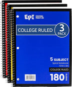 EPI Spiral Notebook | 5 Subject by EPI