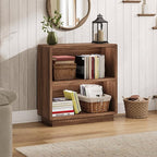 ChooChoo 2-Tier Bookcase, Small Wooden Bookshelf, Farmhouse Bookshelf - Image 2