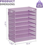 Marbrasse Paper Organizer Letter Tray, 9 Tier Mesh File Organizer - Image 5