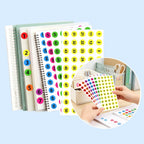 Number Stickers 1-100, 0.4 Inch, 3500 Pcs, Multicolor | Small Number Dot Labels, Consecutive Number, Self Adhesive Decal, For Inventory, Storage, Boxes, Classification, Organizing