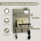 Lucundm Key Holder Wall Mount, Mail Shelf Decor - Image 2
