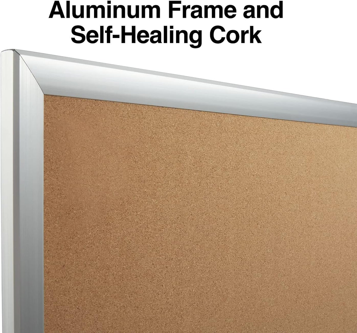 Staples Cork Bulletin Board, Aluminum Frame, 8x4 Ft