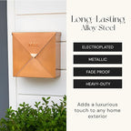 NACH Chicago Copper Extra Large Mailbox, Rust Resistant Large Mailboxes - Image 5