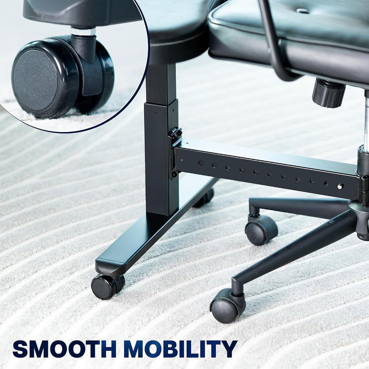 VIVO Black Retrofit Footrest for Office Chair, Chair-REST1