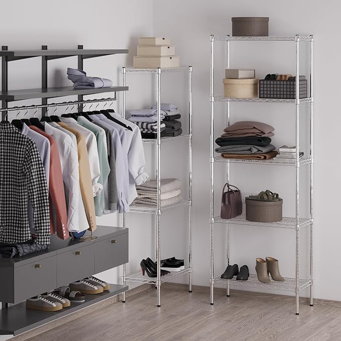 Regal Altair 14" Deep x 30" Wide x 86" Height Wire Shelving Kit | 5-Tier | NSF - Image 5