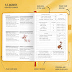 Undated Luxurious Weekly & Monthly Planner to Increase Productivity Hit Your - Image 4