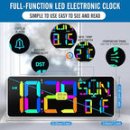 KMMKGG Large 13.7" LED Digital Timer（5''Nunmber）, 11 Color Changing, Count - Image 5