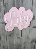 Custom Baby Name Sign- Wood bedroom sign- Kids room decor - Image 5