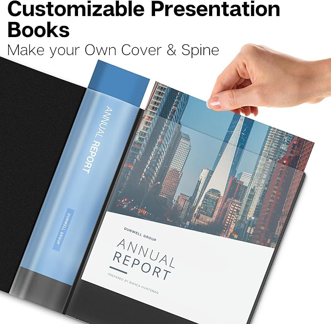 Dunwell Presentation Binder 60-Pocket, Displays 120 Pages, 8.5x11 Portfolio - Image 2